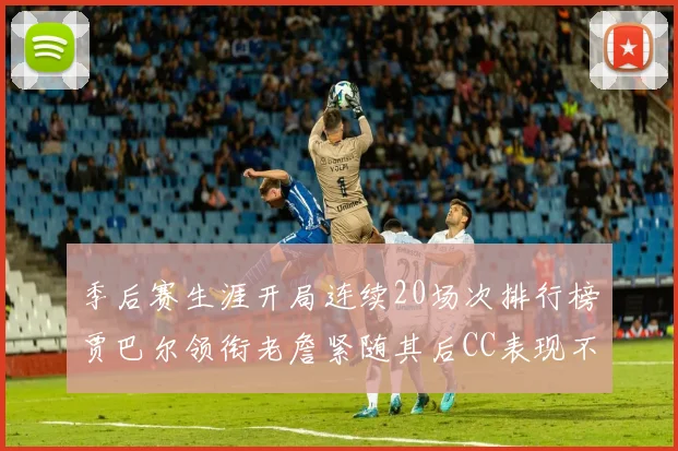 季后赛生涯开局连续20场次排行榜贾巴尔领衔老詹紧随其后CC表现不俗